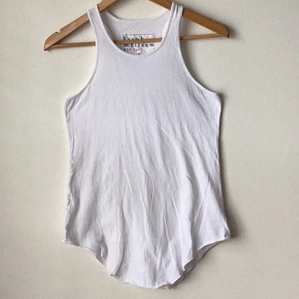 Frank & Eileen Classic White Racerback Tank Top - Picture 5 of 8